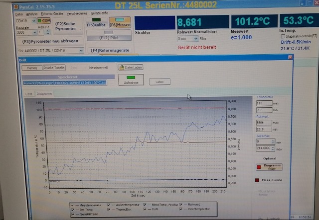 正在進行標定的DT25L